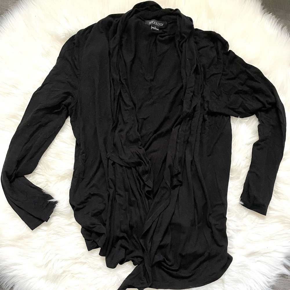 Draped cardigan